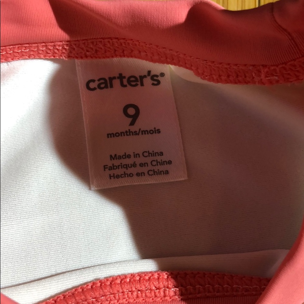 Carter’s Pinch Me I’m Cute Rashguard Set 9M - Picture 4 of 6